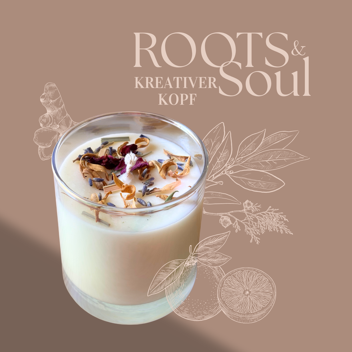 Duftkerze Kreativer Kopf